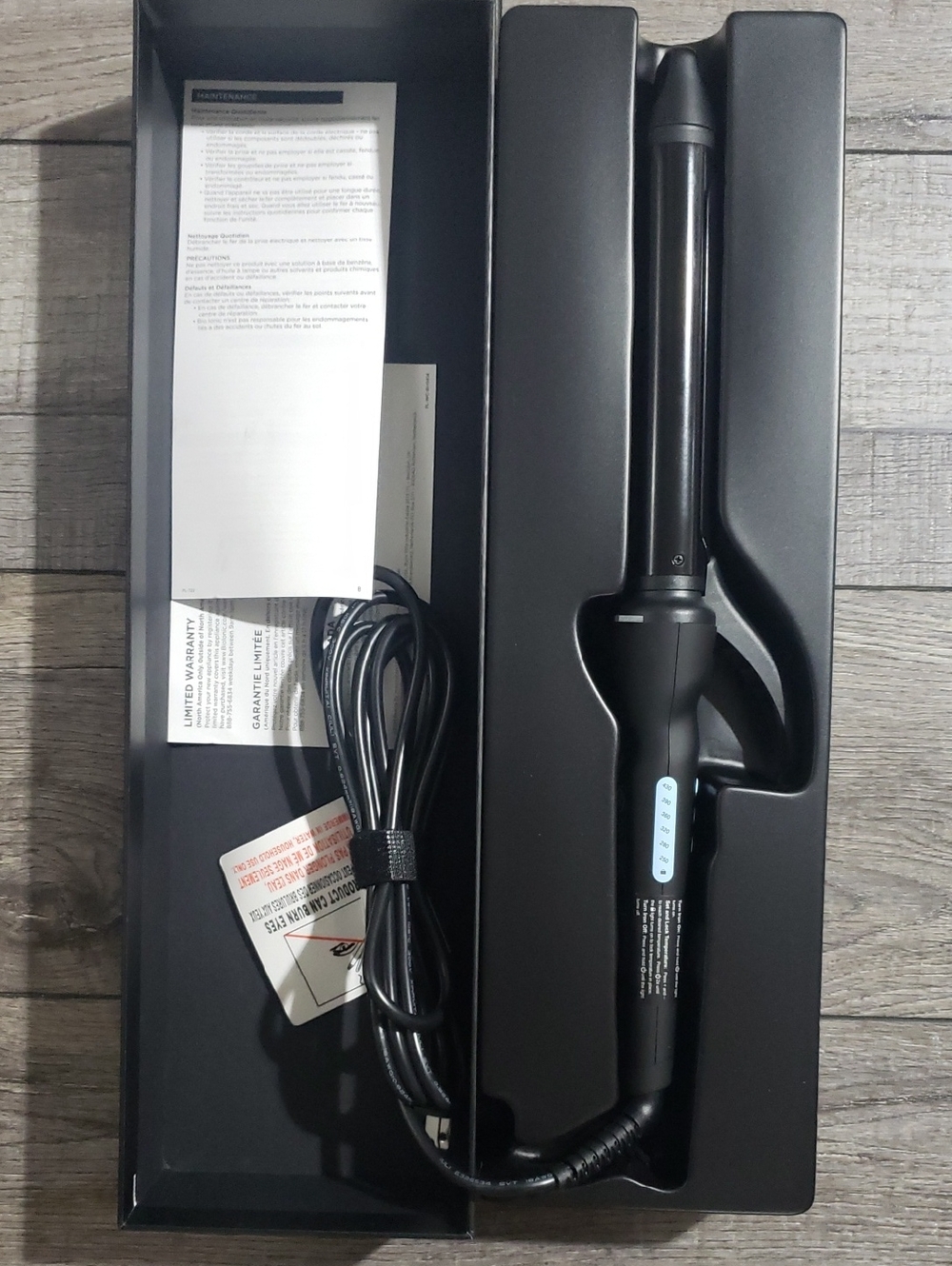 BIO IONIC Long Barrel Styler 1.25" Pro Curling Iron - tested working